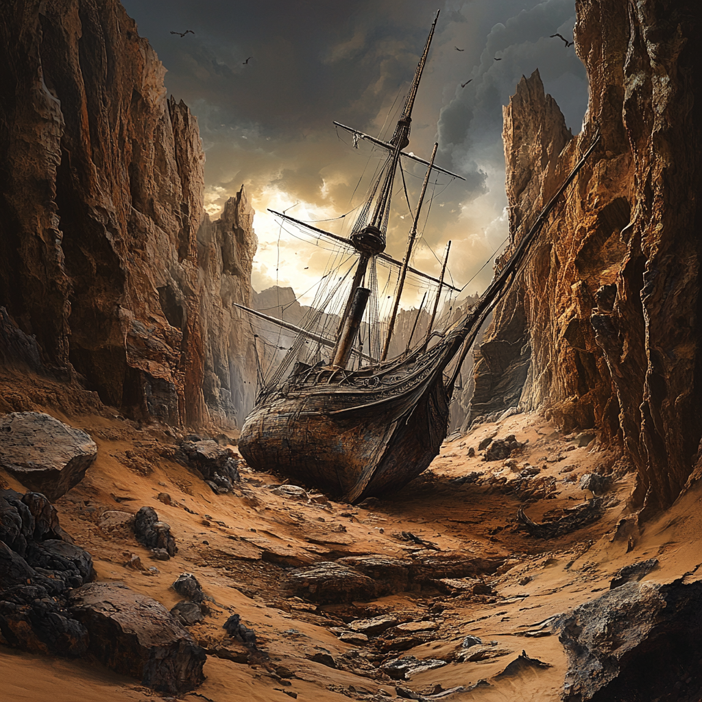 Tales of Karobos — a shipwreck in a scorched desert canyon